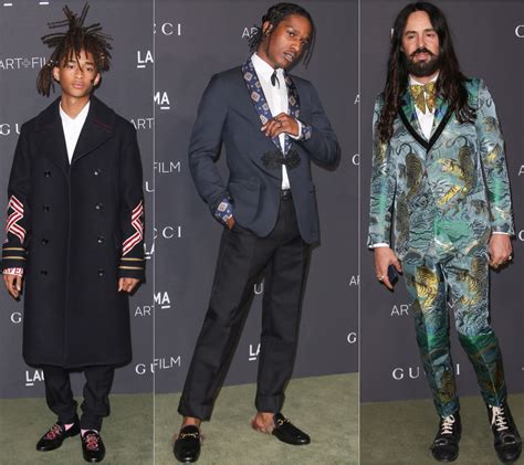 jaden smith gucci suit|Celebrities in Gucci Mules/Loafers .